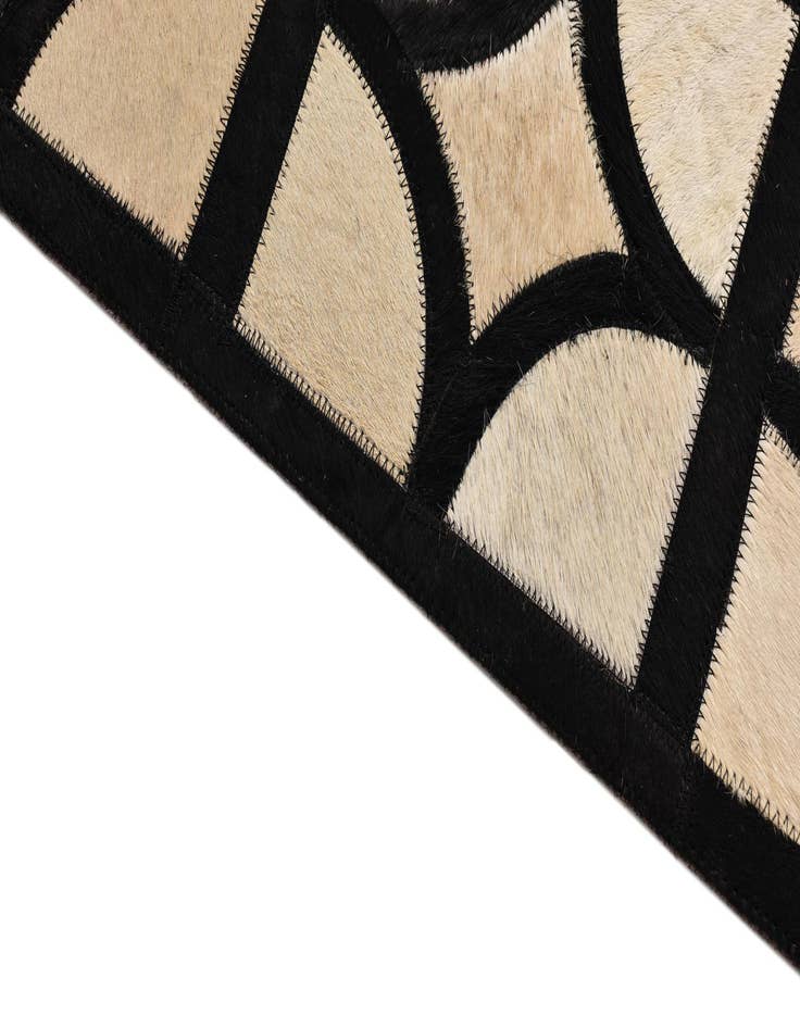 Detail image of  8' 1 x 10' Cowhide Leather Rug