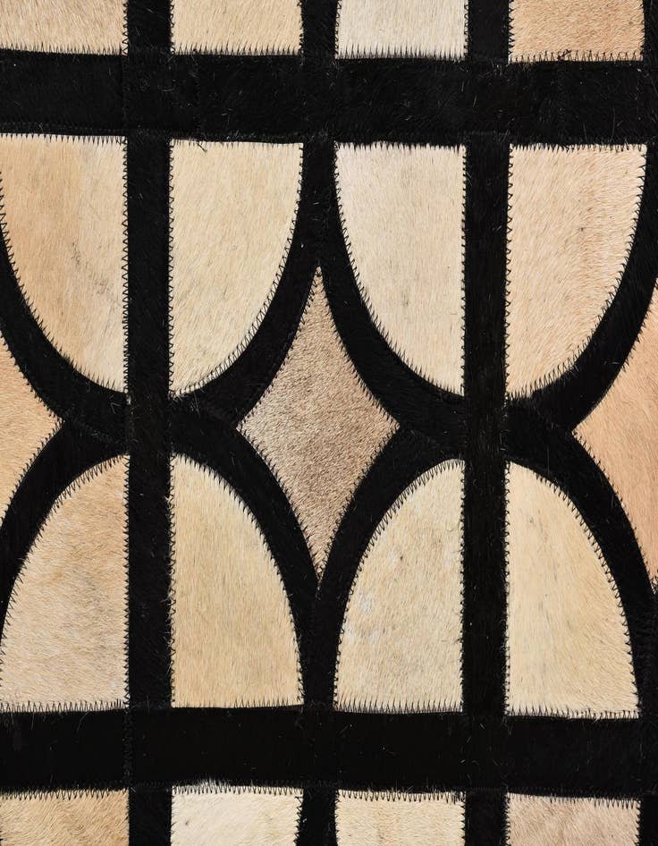 Detail image of  8' 1 x 10' Cowhide Leather Rug