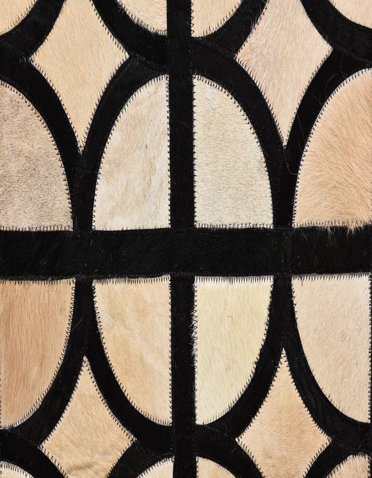 Detail image of  8' 1 x 10' Cowhide Leather Rug