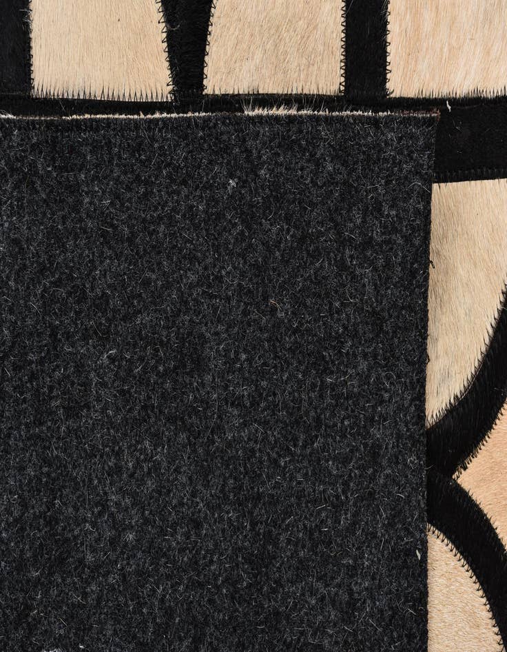 Detail image of  8' 1 x 10' Cowhide Leather Rug