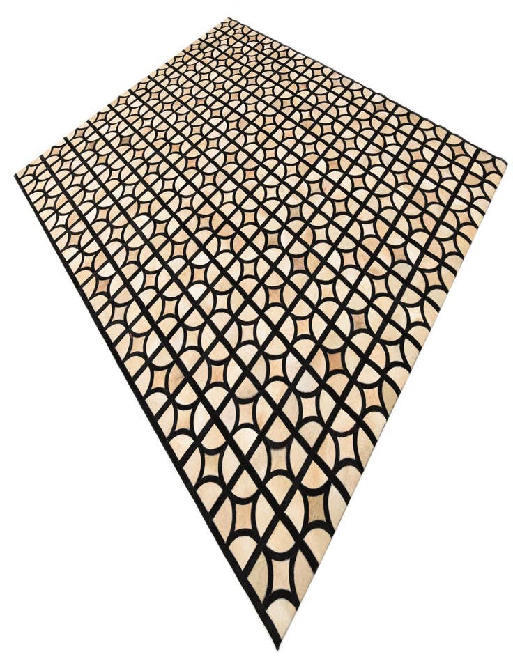 Detail image of  8' 2 x 10' Cowhide Leather Rug