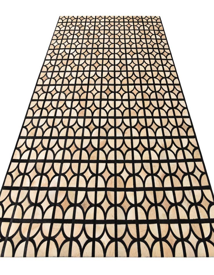 Detail image of  8' 2 x 10' Cowhide Leather Rug