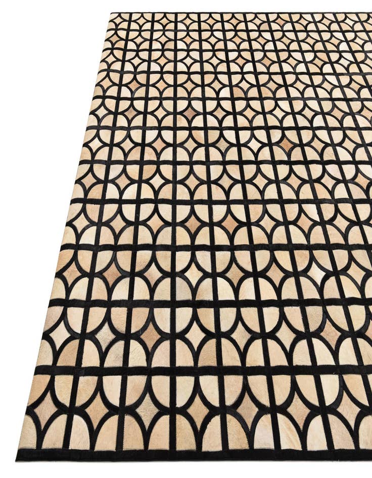 Detail image of  8' 2 x 10' Cowhide Leather Rug