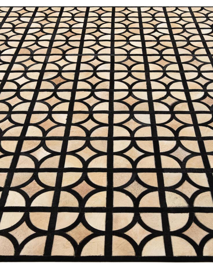 Detail image of  8' 2 x 10' Cowhide Leather Rug