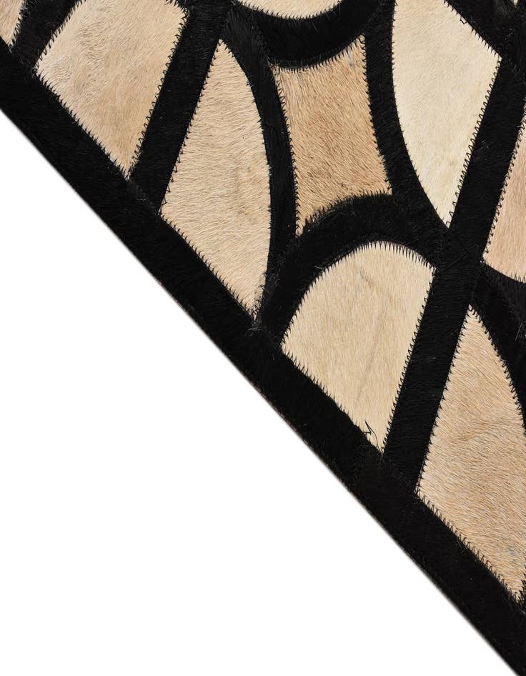 Detail image of  8' 2 x 10' Cowhide Leather Rug