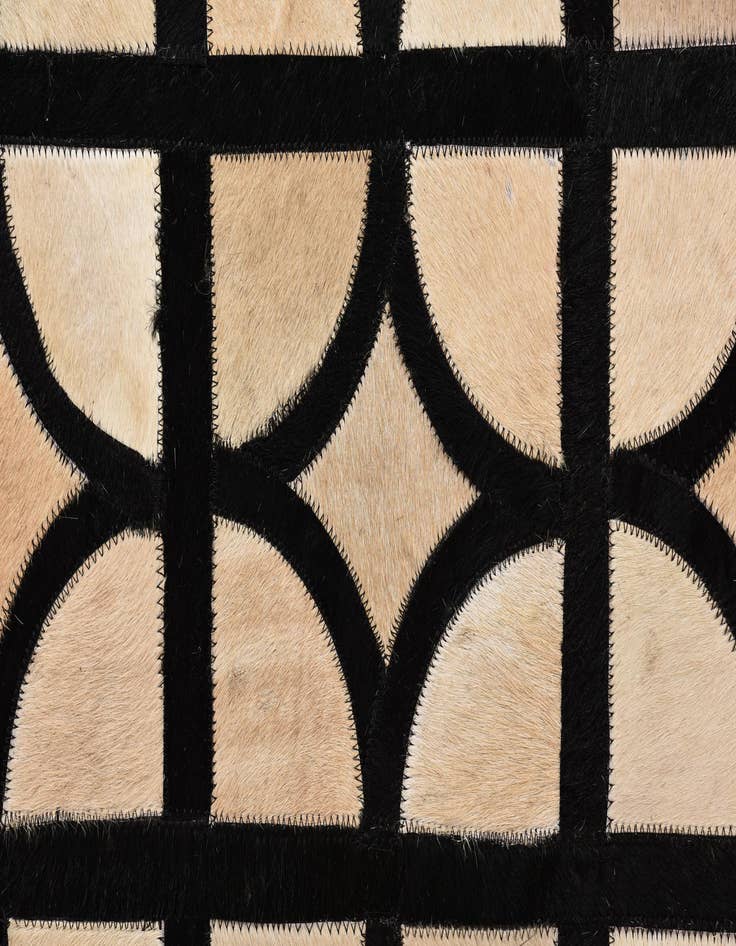 Detail image of  8' 2 x 10' Cowhide Leather Rug