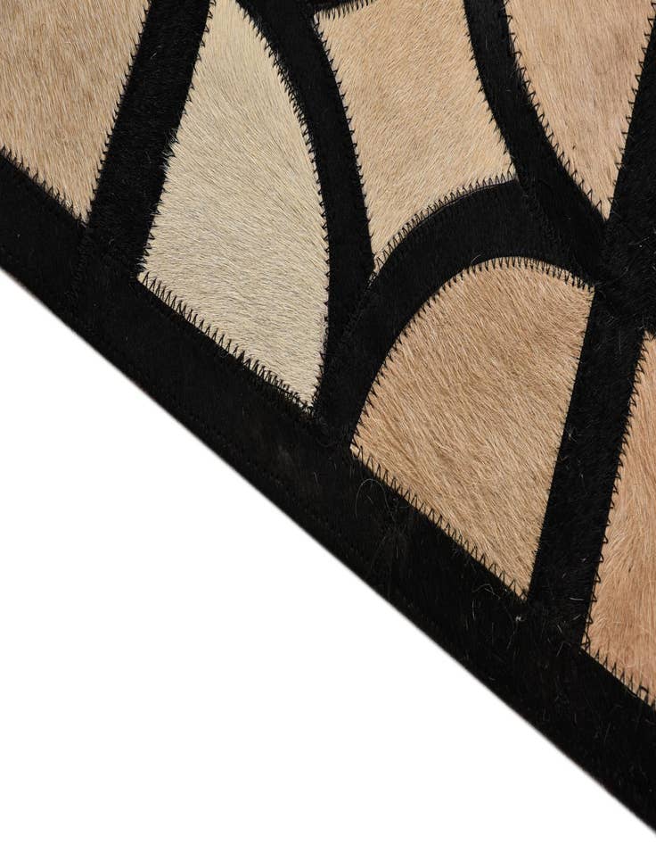 Detail image of  8' 1 x 10' Cowhide Leather Rug