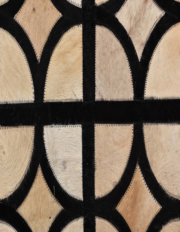 Detail image of  8' 1 x 10' Cowhide Leather Rug