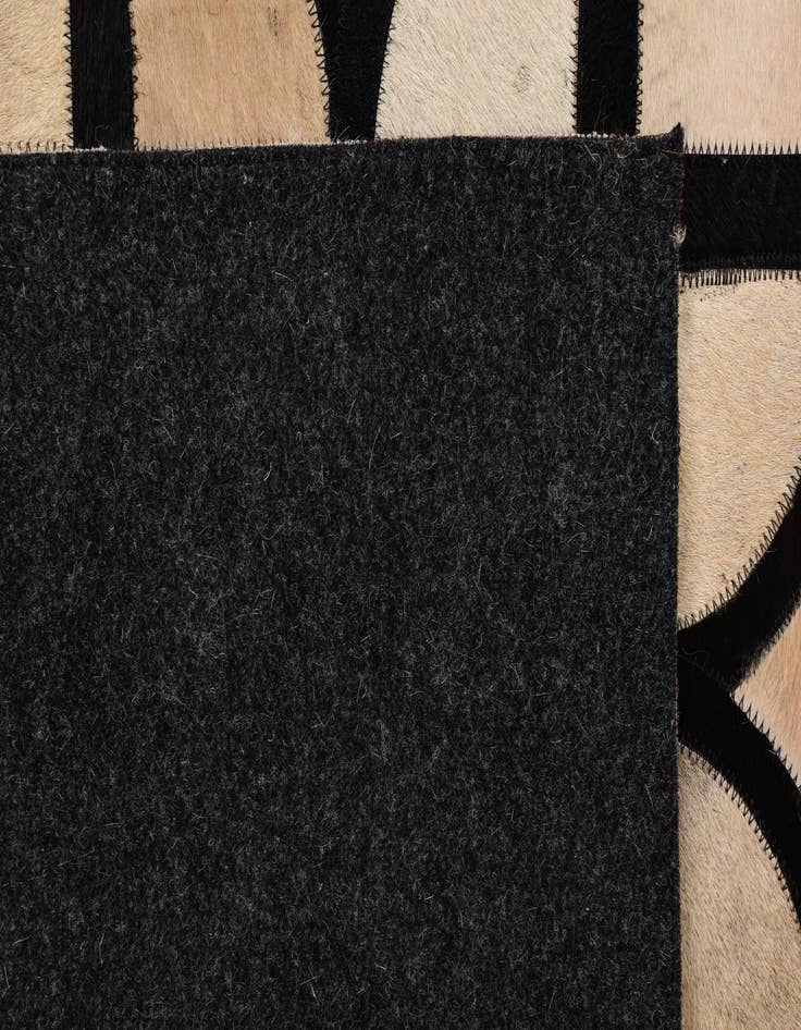 Detail image of  8' 1 x 10' Cowhide Leather Rug