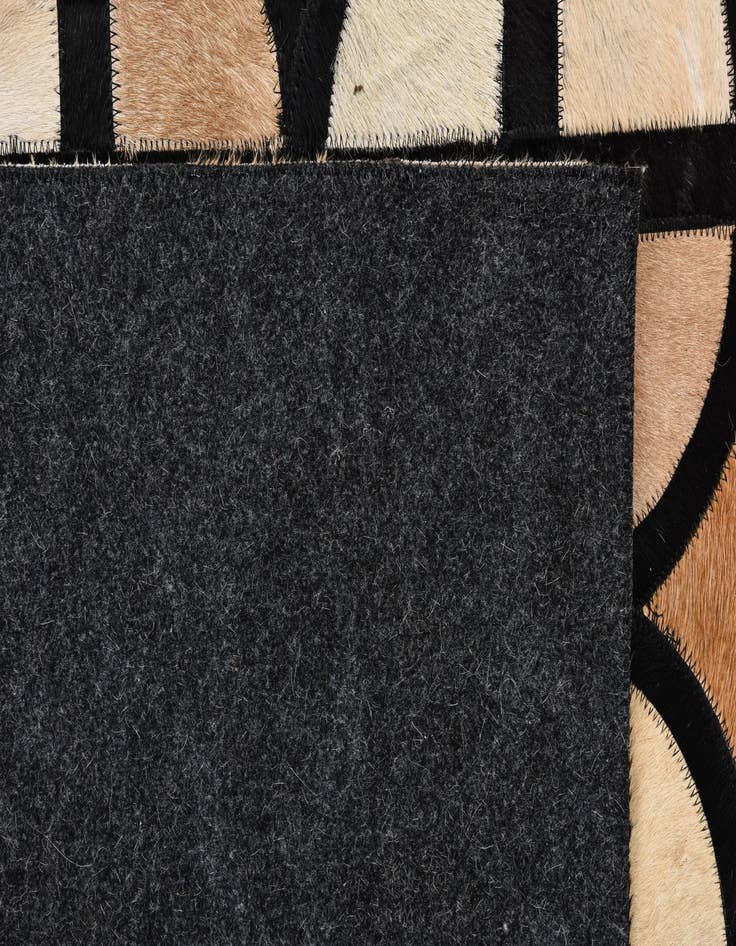 Detail image of  8' 1 x 10' Cowhide Leather Rug