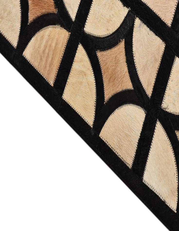 Detail image of  8' 1 x 10' Cowhide Leather Rug