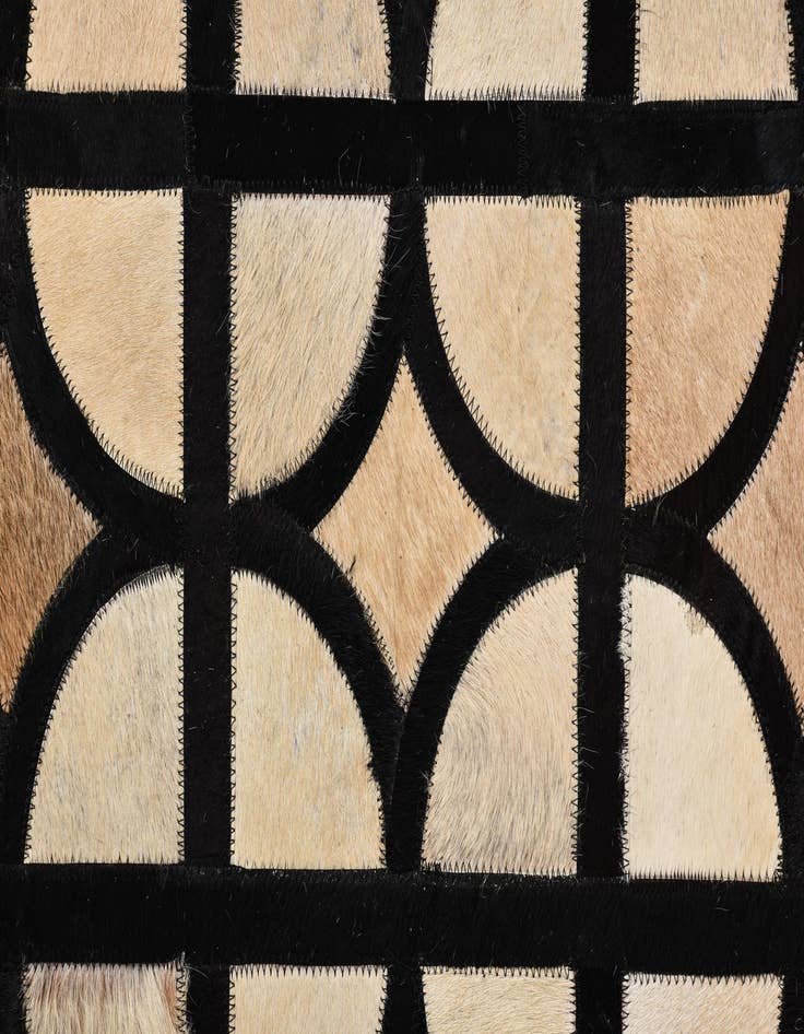Detail image of  8' 1 x 10' Cowhide Leather Rug