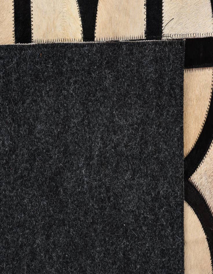 Detail image of  8' 1 x 10' Cowhide Leather Rug