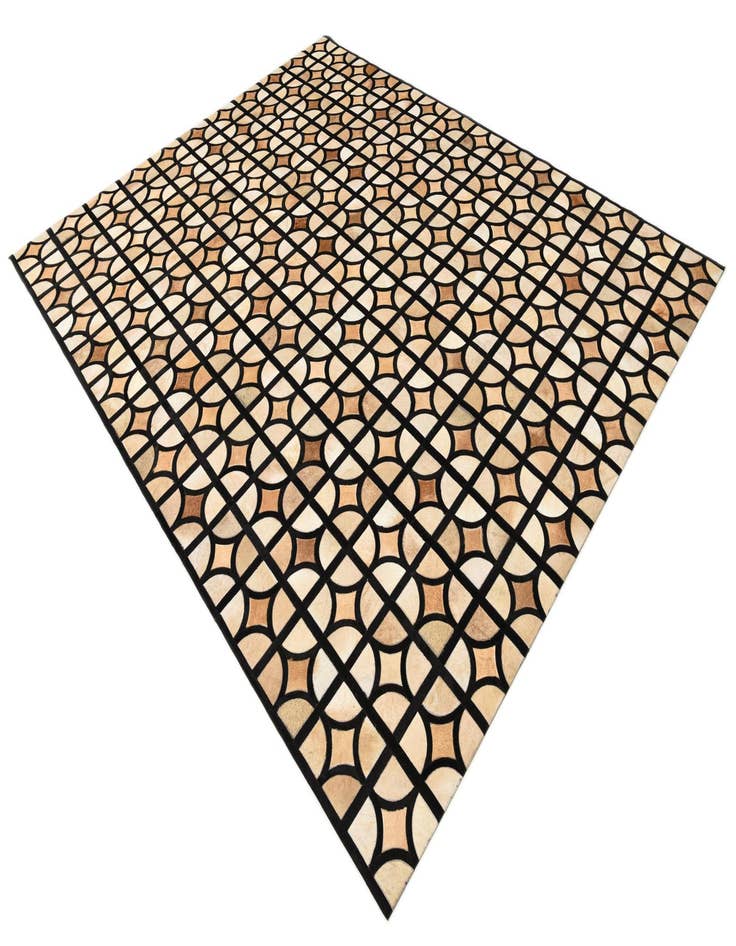 Detail image of  8' 1 x 10' 1 Cowhide Leather Rug