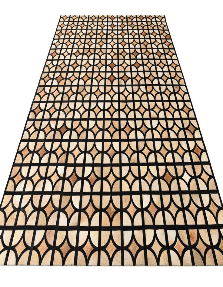 Detail image of  8' 1 x 10' 1 Cowhide Leather Rug