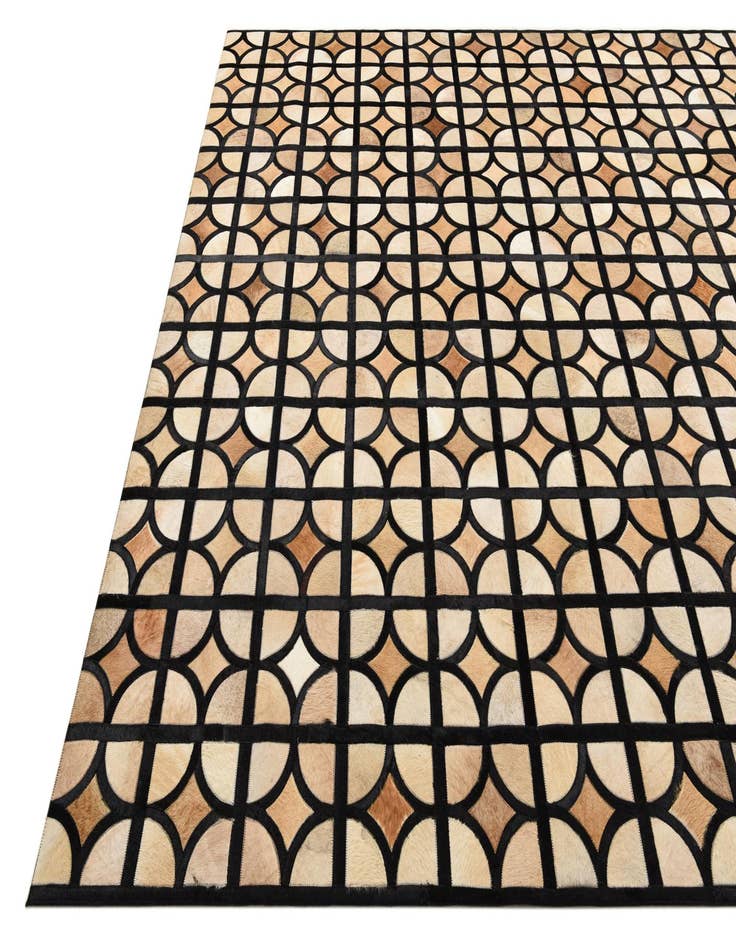 Detail image of  8' 1 x 10' 1 Cowhide Leather Rug