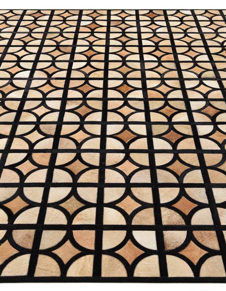 Detail image of  8' 1 x 10' 1 Cowhide Leather Rug