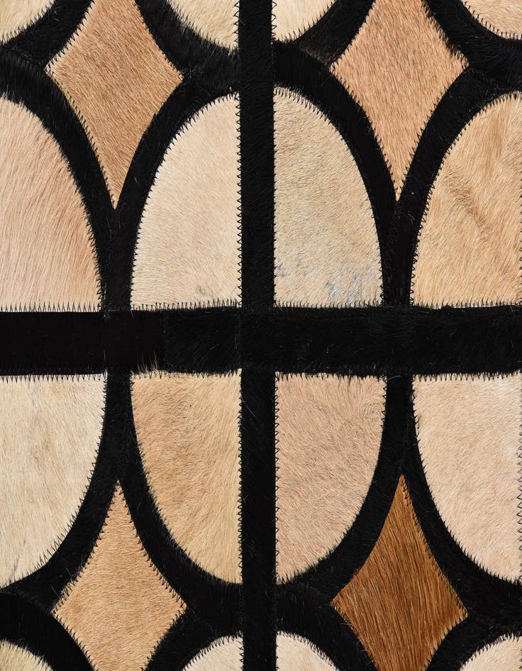 Detail image of  8' 1 x 10' 1 Cowhide Leather Rug