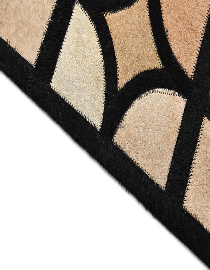 Detail image of  8' 1 x 10' Cowhide Leather Rug