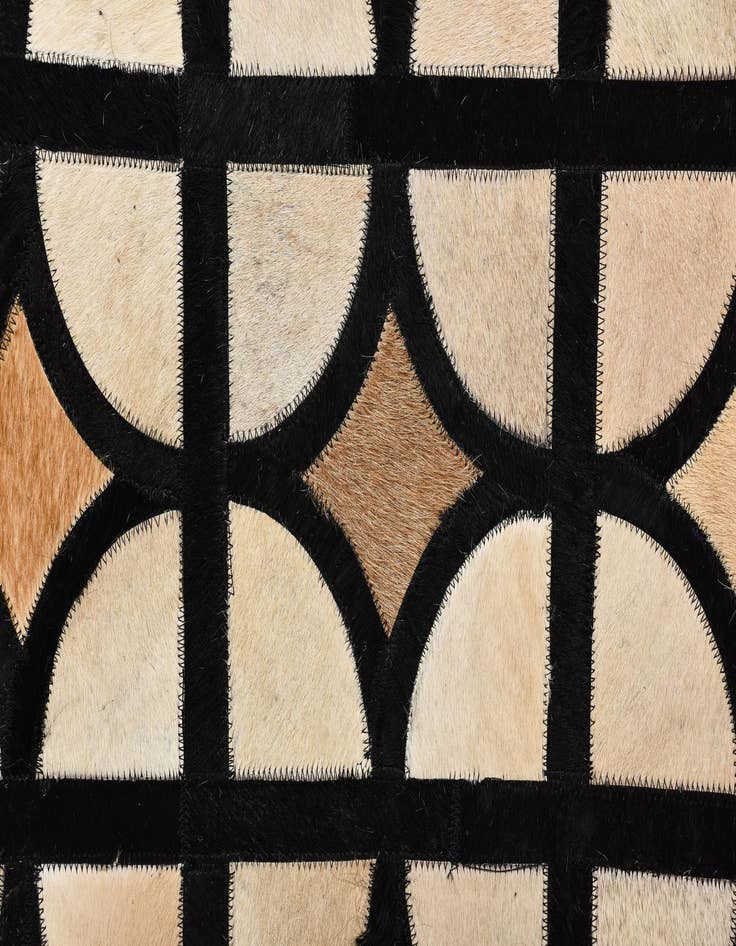 Detail image of  8' 1 x 10' Cowhide Leather Rug