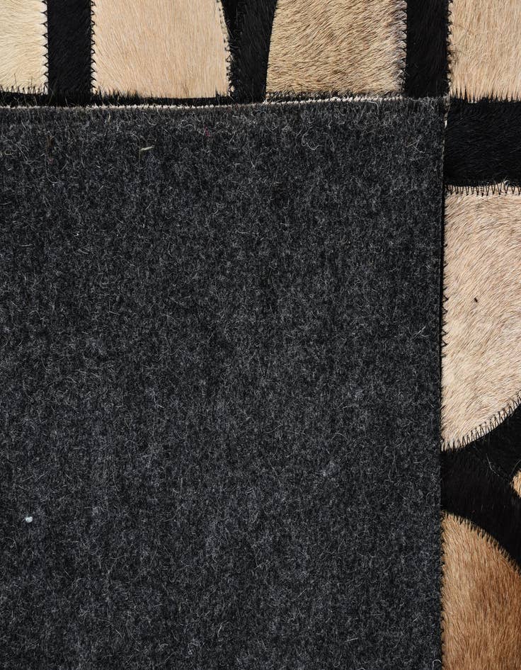 Detail image of  8' 1 x 10' Cowhide Leather Rug