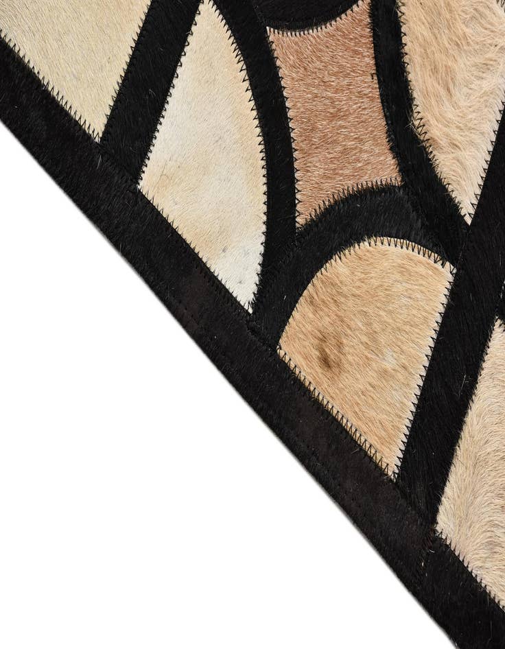 Detail image of  8' 1 x 10' Cowhide Leather Rug