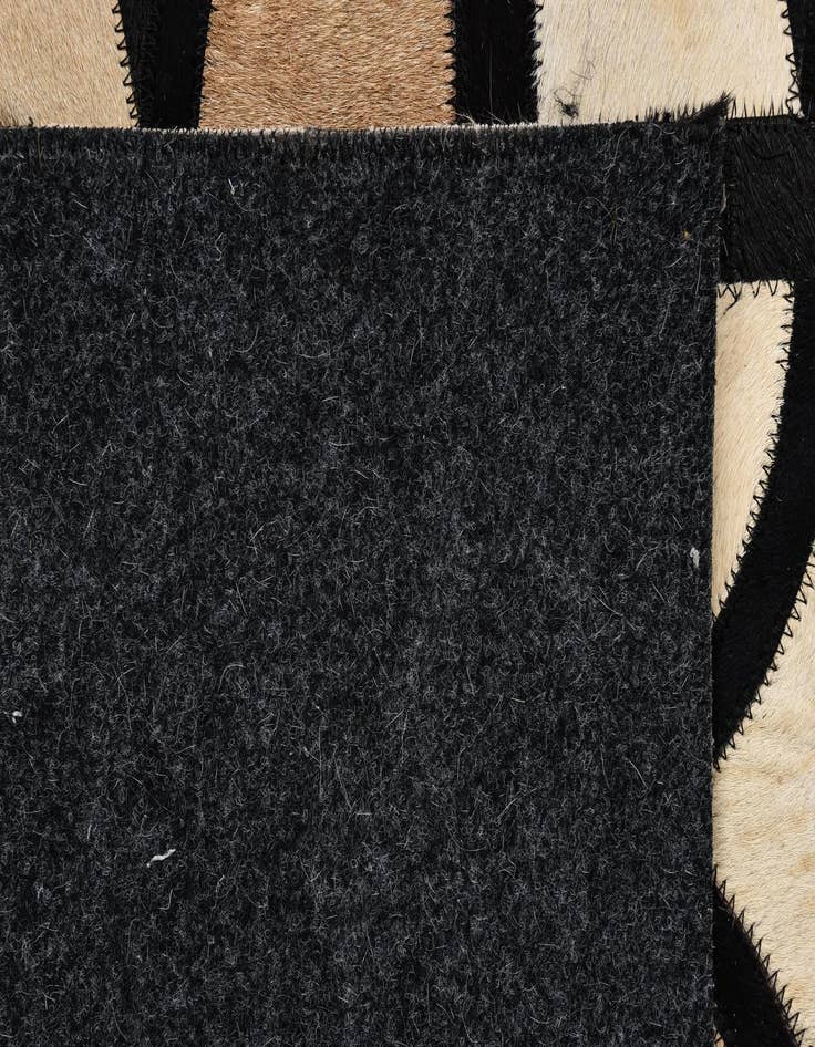 Detail image of  8' 1 x 10' Cowhide Leather Rug