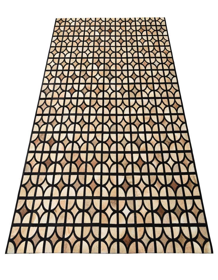 Detail image of  8' 1 x 10' Cowhide Leather Rug