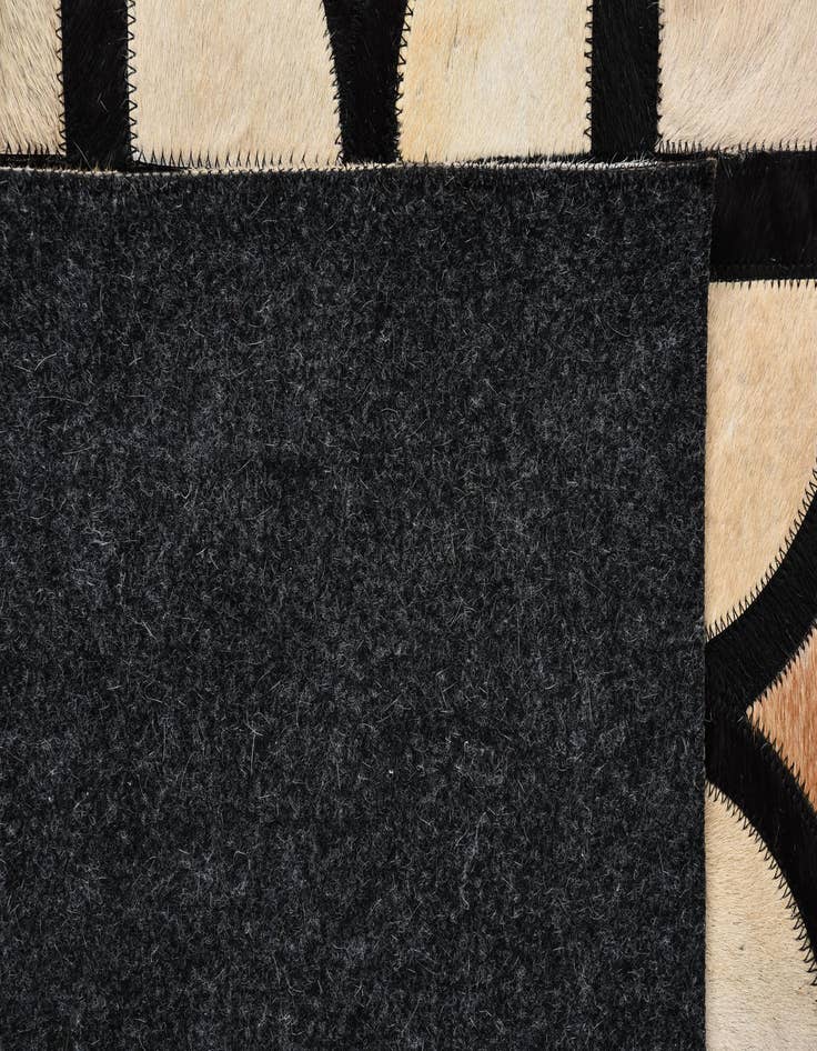 Detail image of  8' 1 x 10' Cowhide Leather Rug