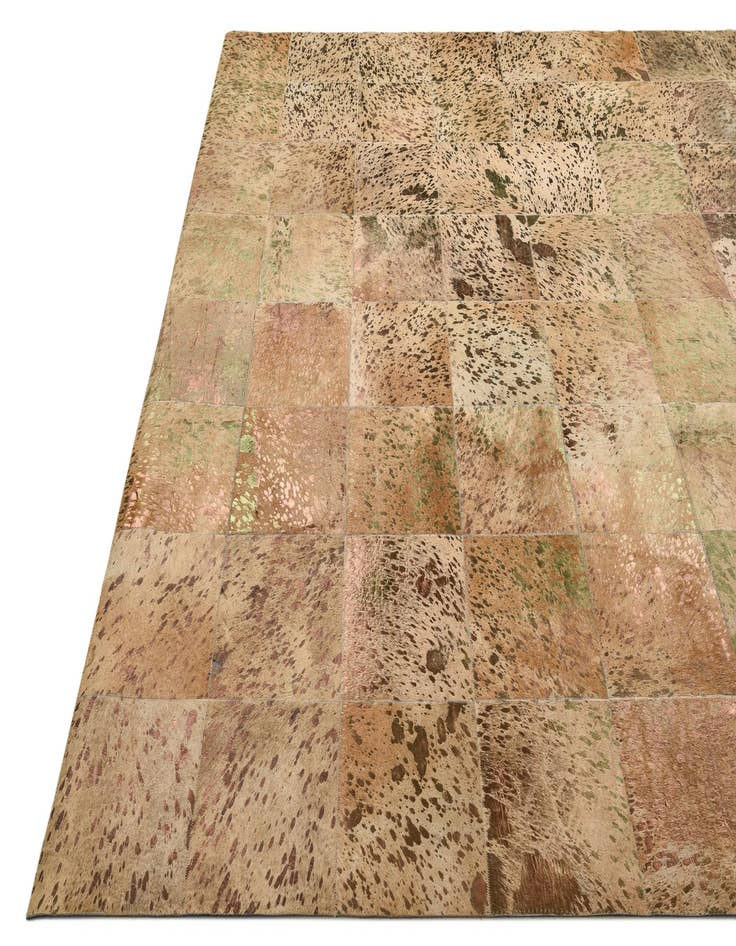 Detail image of  8' 1 x 10' 1 Cowhide Leather Rug