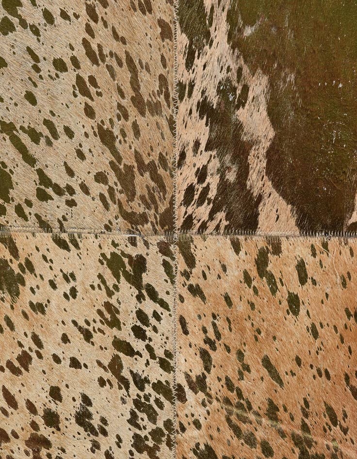 Detail image of  8' 1 x 10' 1 Cowhide Leather Rug