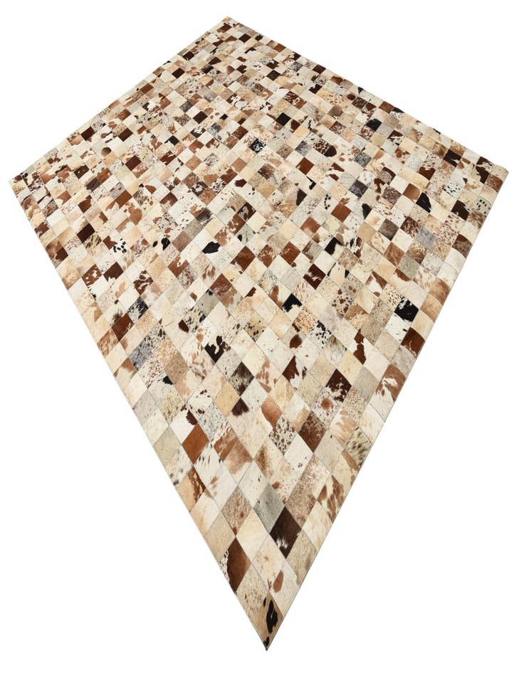 Detail image of  8' x 9' 10 Cowhide Leather Rug