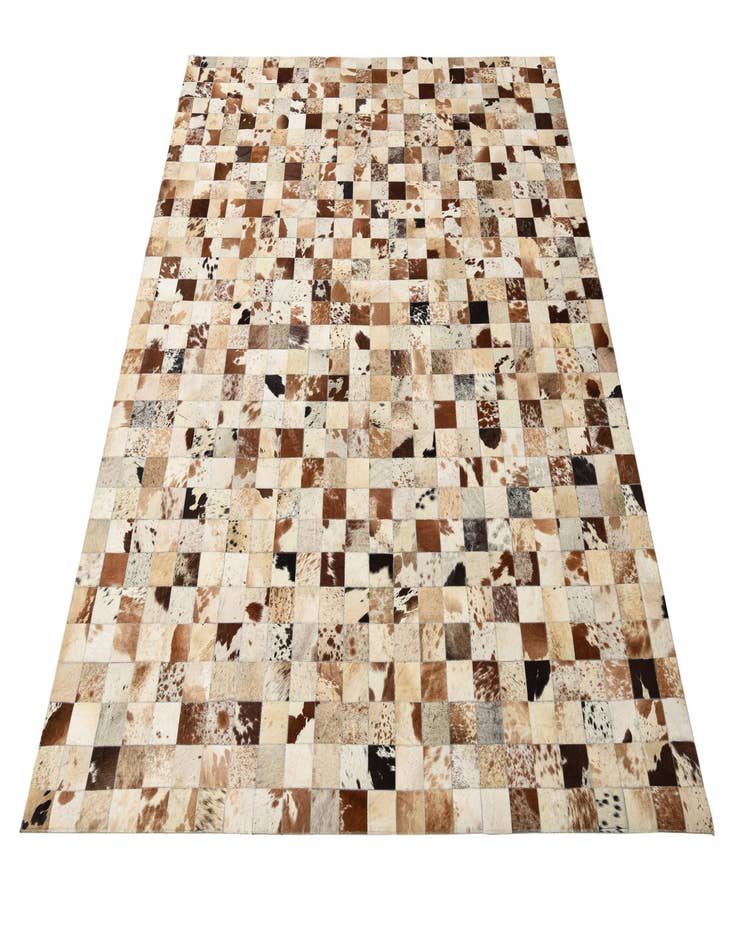 Detail image of  8' x 9' 10 Cowhide Leather Rug