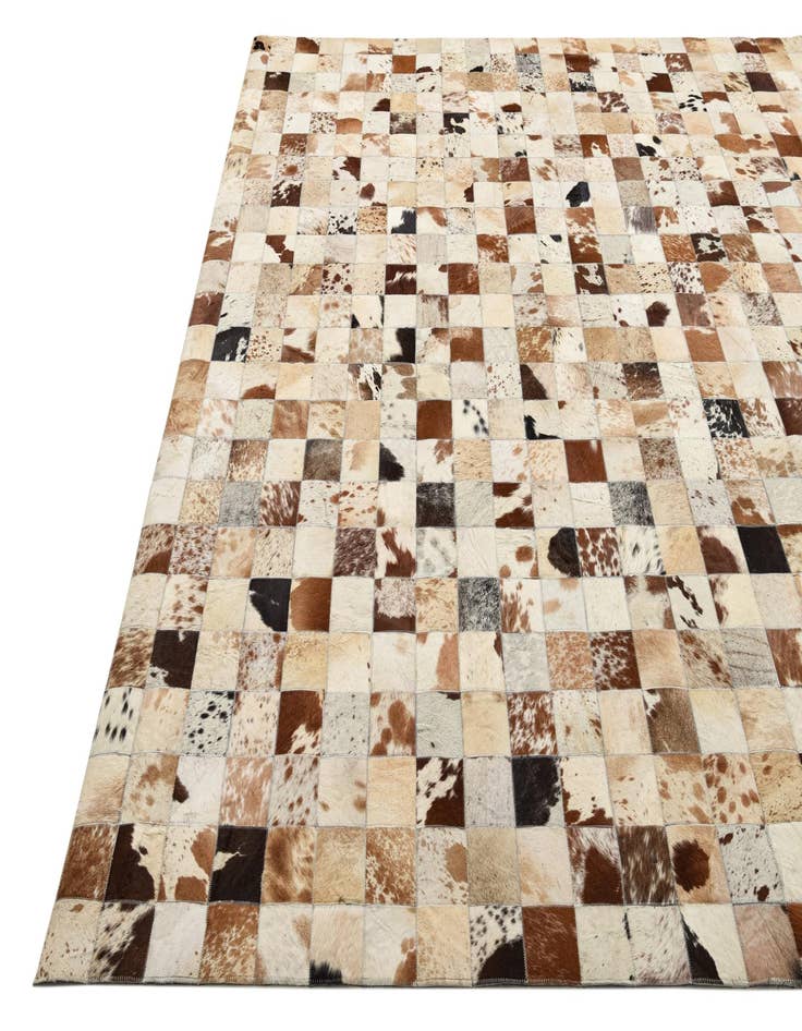 Detail image of  8' x 9' 10 Cowhide Leather Rug