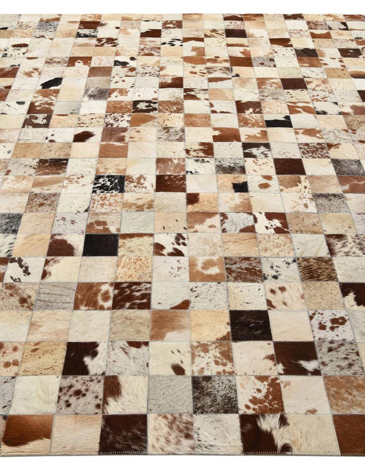 Detail image of  8' x 9' 10 Cowhide Leather Rug