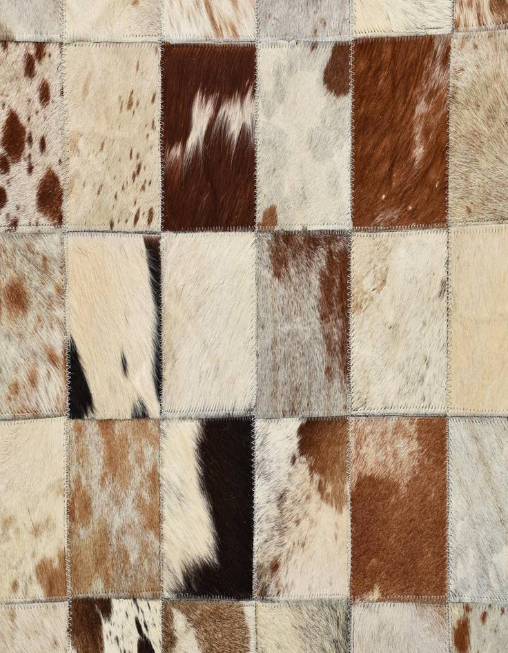 Detail image of  8' x 9' 10 Cowhide Leather Rug