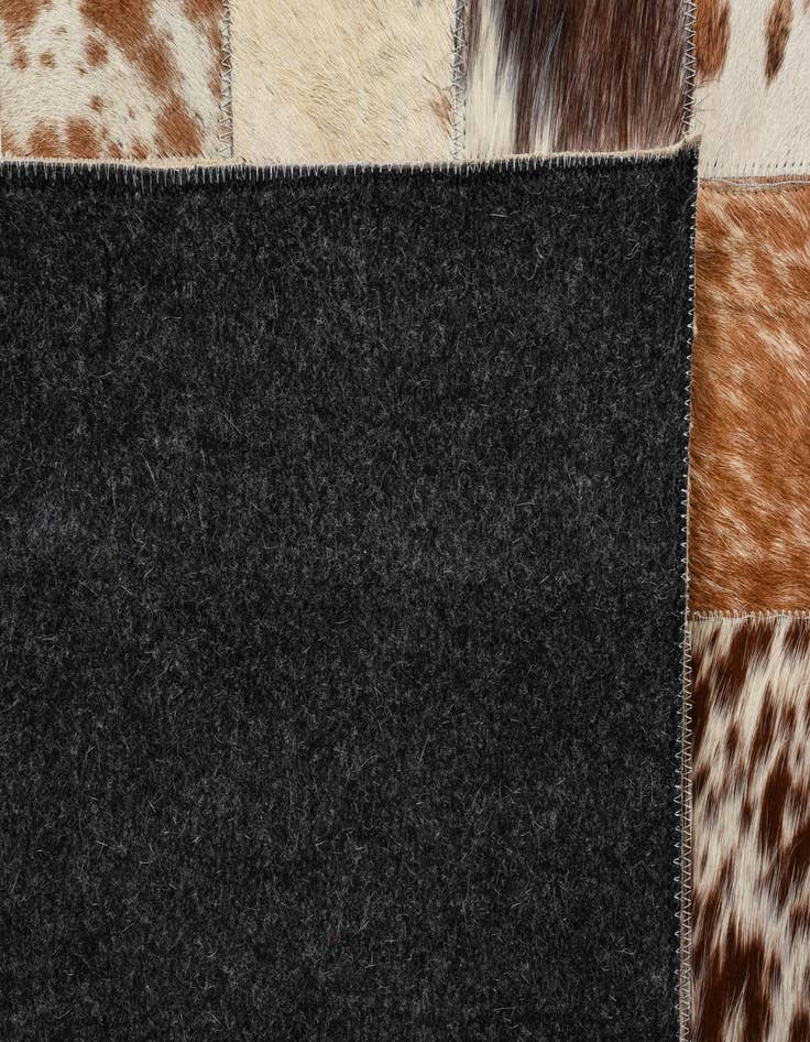 Detail image of  8' x 9' 10 Cowhide Leather Rug