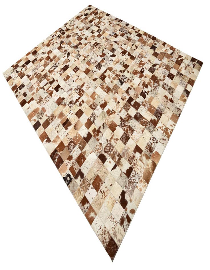 Detail image of  8' x 9' 10 Cowhide Leather Rug