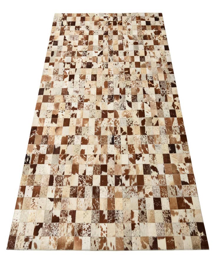 Detail image of  8' x 9' 10 Cowhide Leather Rug