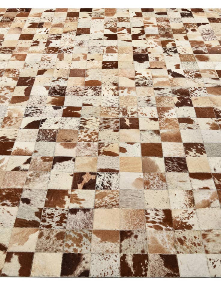 Detail image of  8' x 9' 10 Cowhide Leather Rug