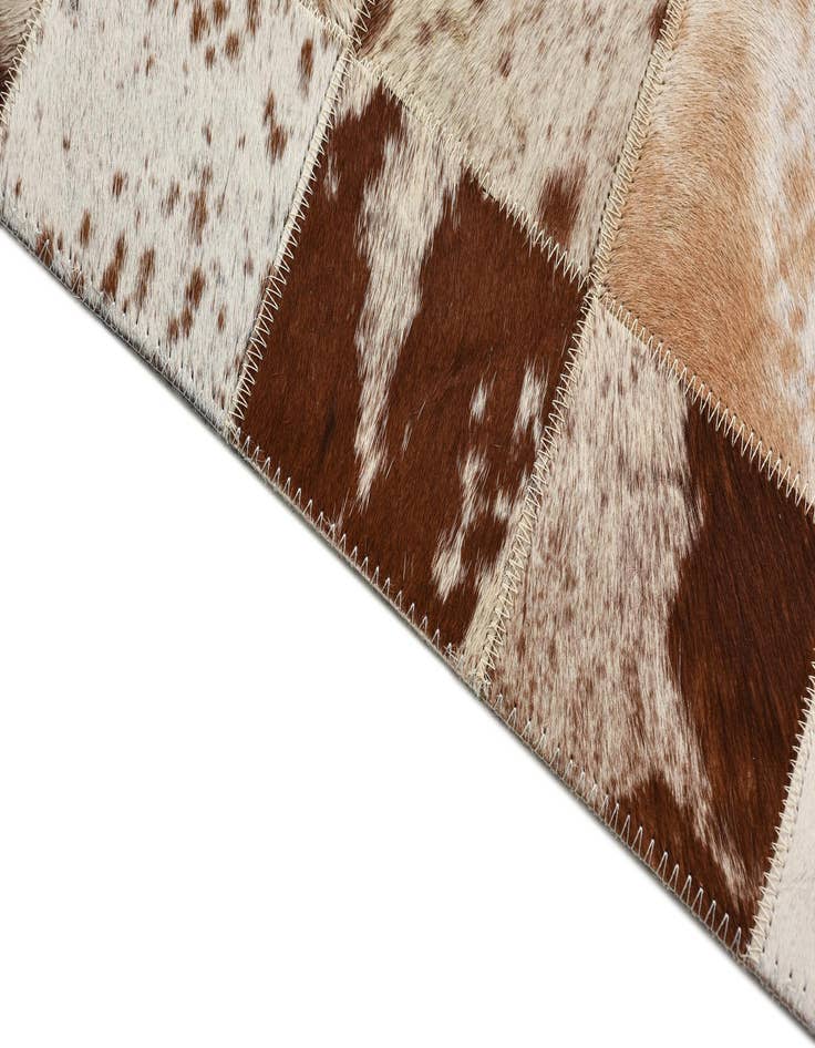 Detail image of  8' x 9' 10 Cowhide Leather Rug