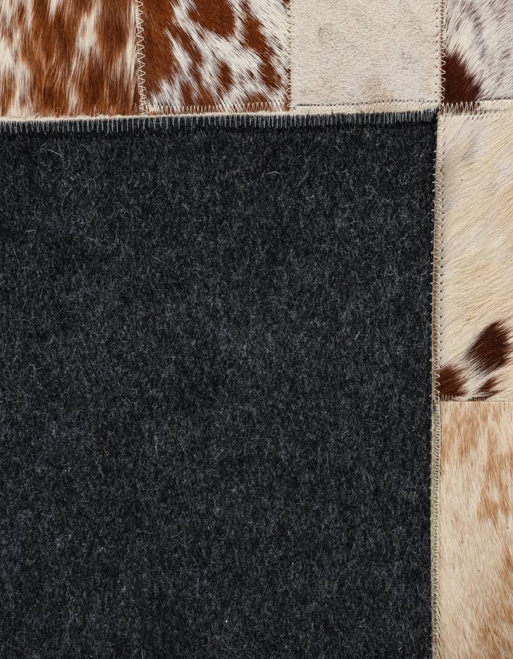 Detail image of  8' x 9' 10 Cowhide Leather Rug
