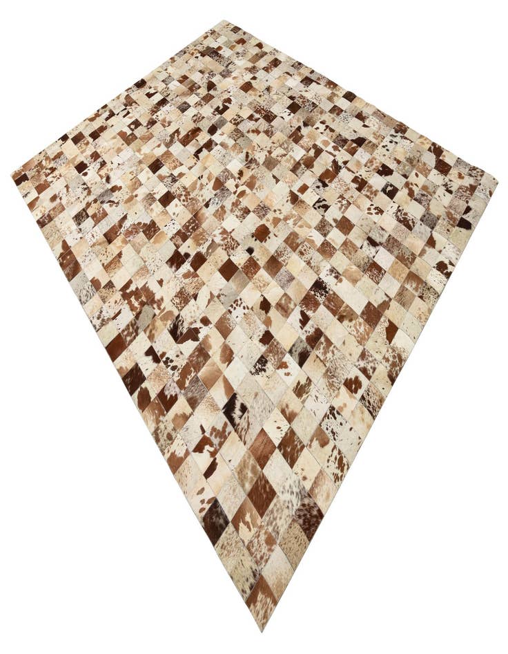 Detail image of  8' x 9' 10 Cowhide Leather Rug