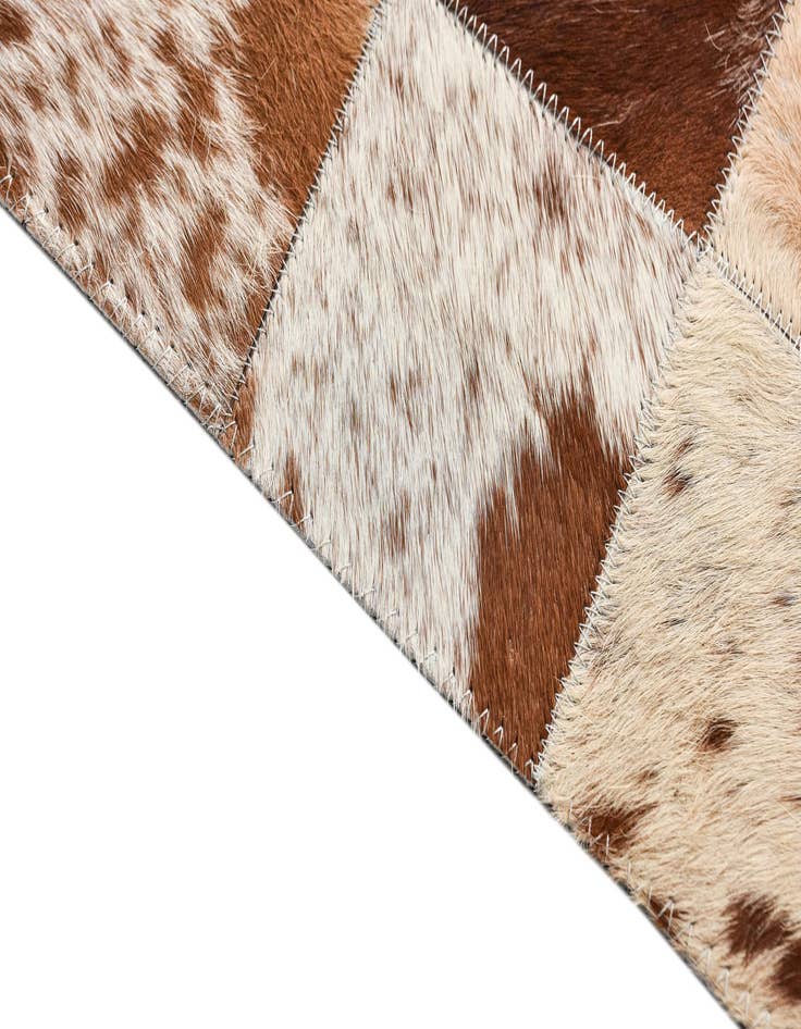 Detail image of  8' x 9' 10 Cowhide Leather Rug