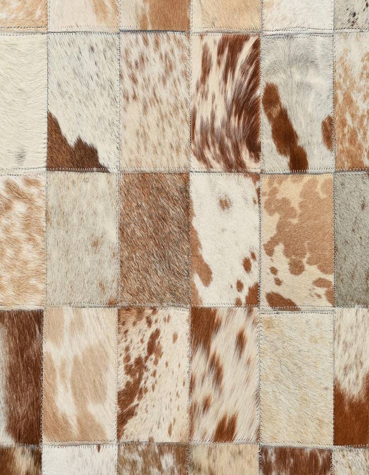 Detail image of  8' x 9' 10 Cowhide Leather Rug