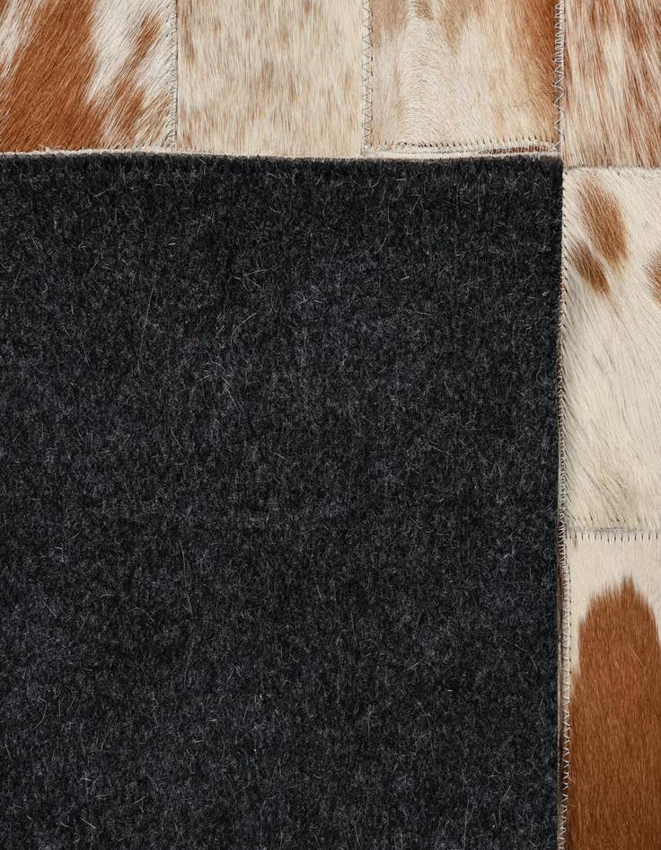 Detail image of  8' x 9' 10 Cowhide Leather Rug