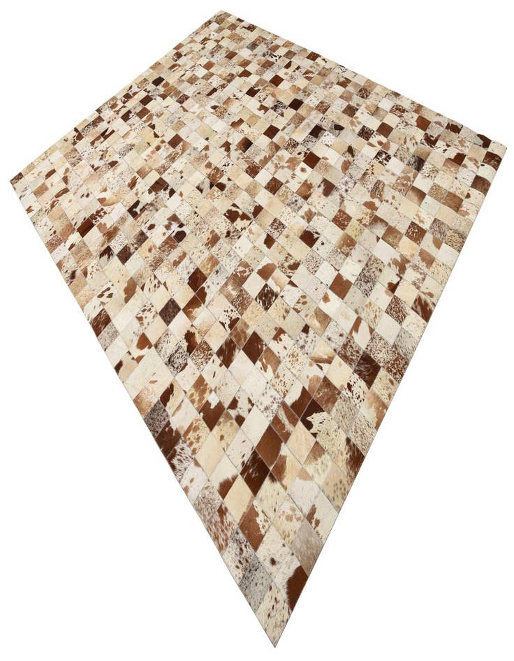 Detail image of  8' 1 x 10' Cowhide Leather Rug