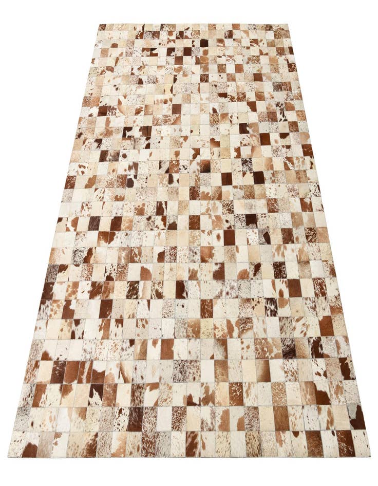 Detail image of  8' 1 x 10' Cowhide Leather Rug