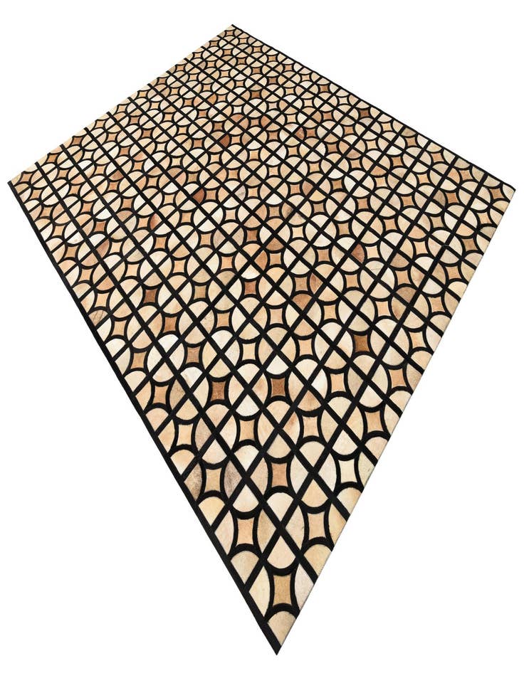 Detail image of  8' 2 x 10' Cowhide Leather Rug