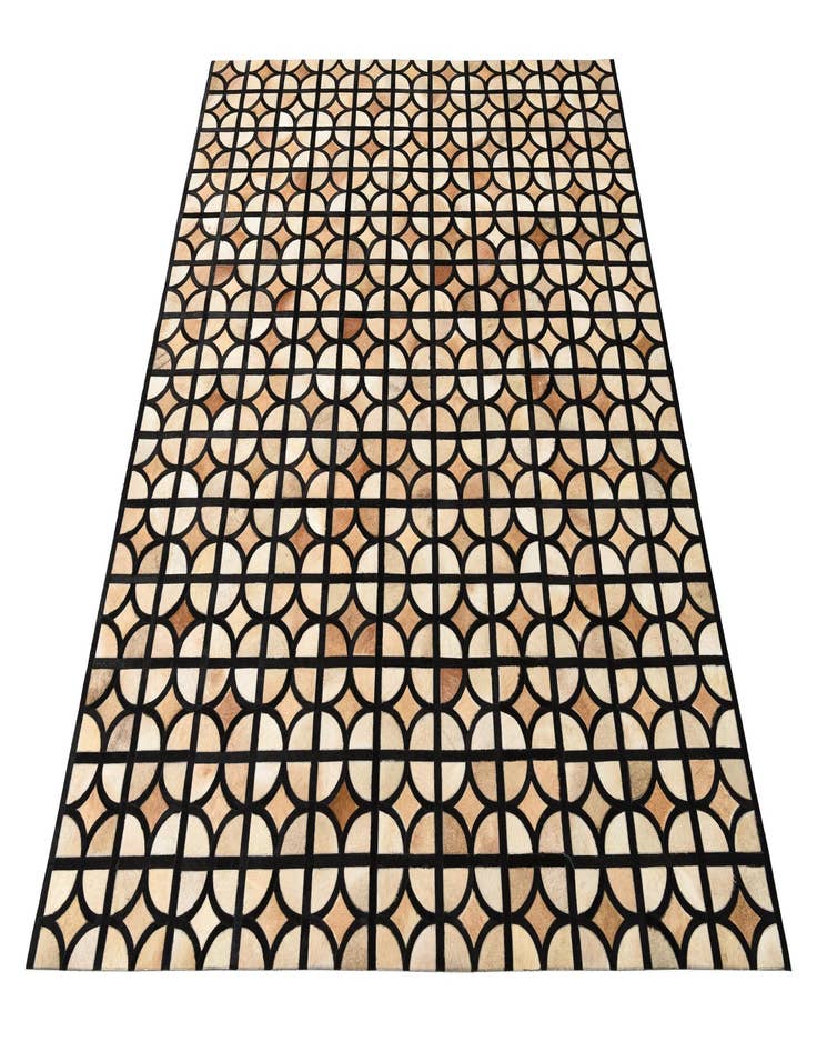 Detail image of  8' 2 x 10' Cowhide Leather Rug